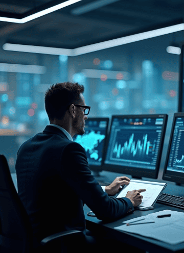 financial analyst professional office modern